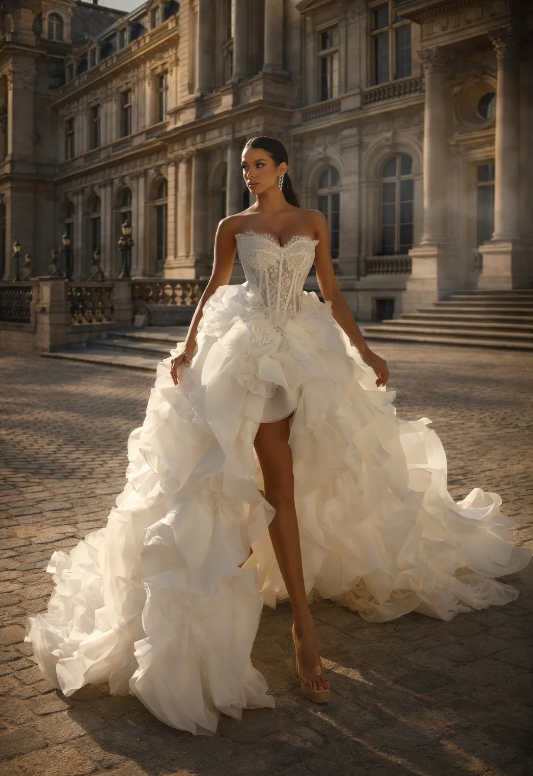 Brautkleider im Sima Couture Store bei Paris